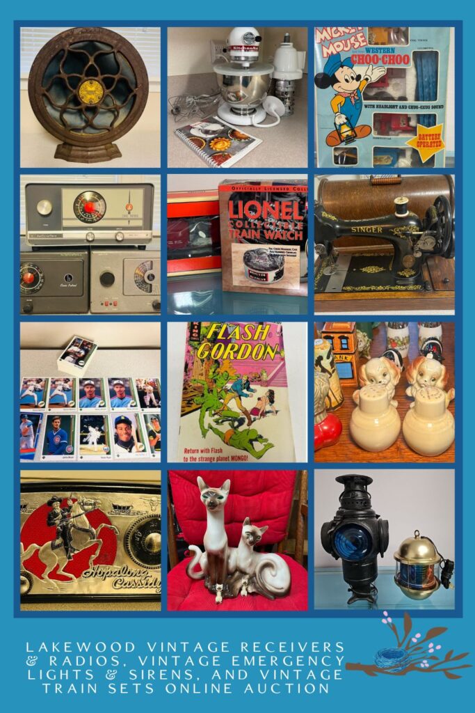 Lakewood Vintage Receivers & Radios, Vintage Emergency Lights & Sirens, and Vintage Train Sets Online Auction