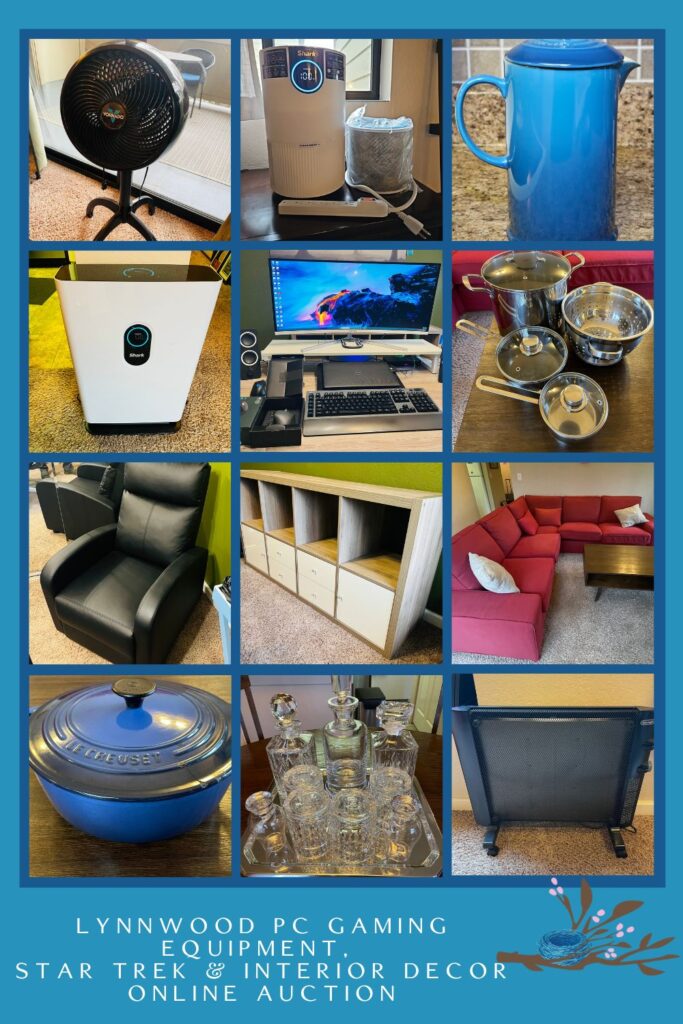 Lynnwood PC Gaming Equipment, Star Trek and Interior Decor Online Auction